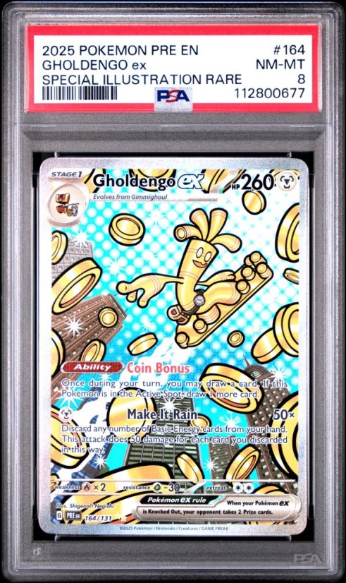 gholdengo ex pokemon card PSA 10 #139 Play! Prize Pack Series 5 Pokemon car GorillaTCG Gholdengo ex 139/182 SV04: Paradox