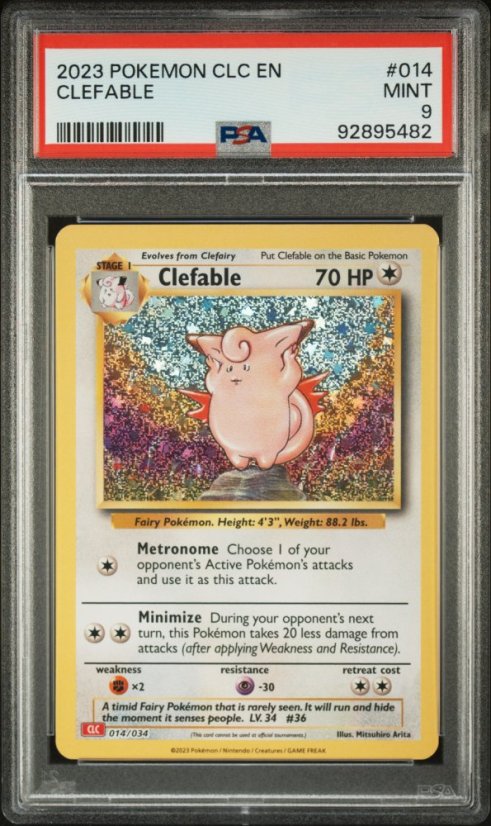 Clefable CLC 014/034 PSA 9