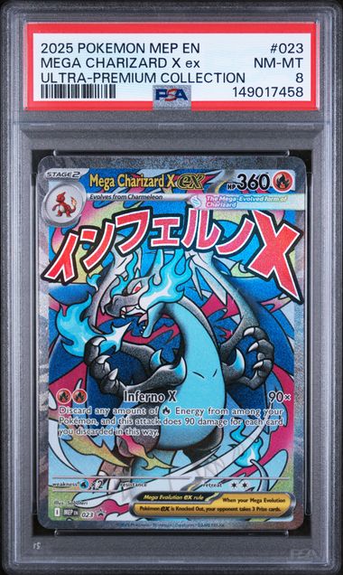 Mega Charizard X ex (MEP 023) - PSA 8 - Gengar.eu