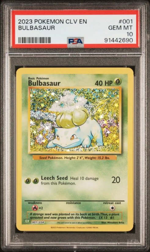 Bulbasaur CLV 001/034 PSA 10