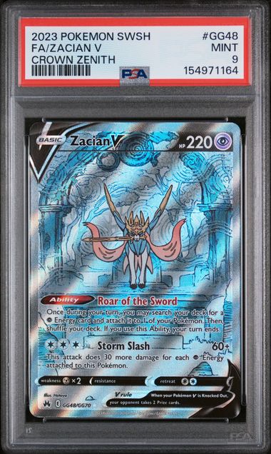 Zacian V (CRZ GG48) - PSA 9 - Gengar.eu