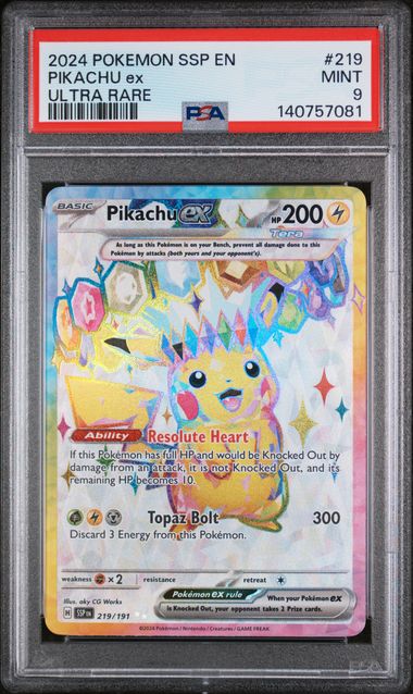 Pikachu ex (SSP 219) - PSA 9 - Gengar.eu