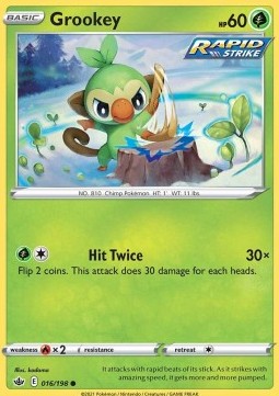 Grookey (CRE 016) Non holo/Reverse holo - Gengar.eu