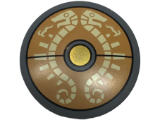 LEGO Kruhový štít s hnědými kosterními hady (The Legend of Zelda Traveler's Shield)