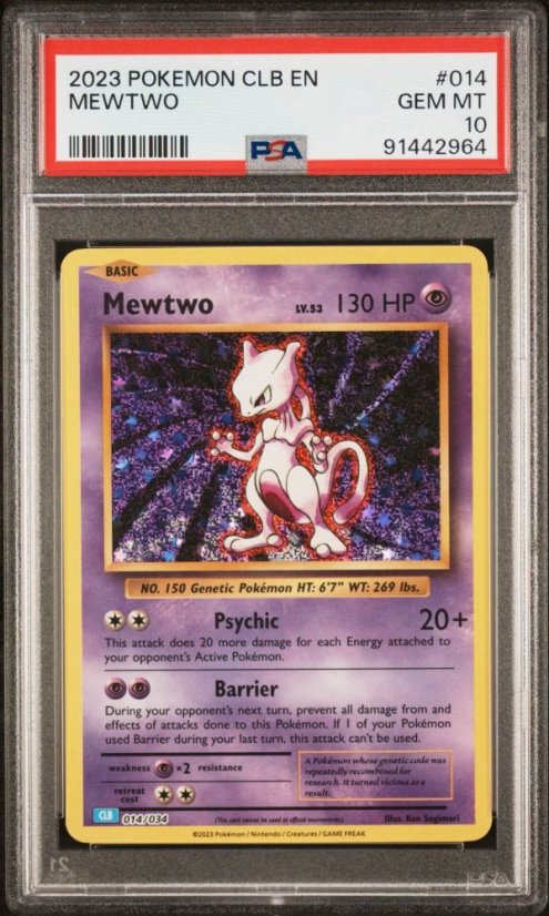 Mewtwo CLB 014/034 PSA 10