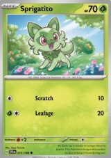 Sprigatito Reverse holo (SVI 013)