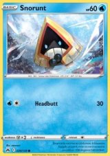 Snorunt Reverse holo (CRZ 034)