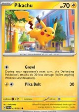 Pikachu Non Holo/Reverse holo (PAF 018)