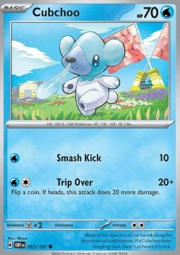 Cubchoo (OBF 053) - NM