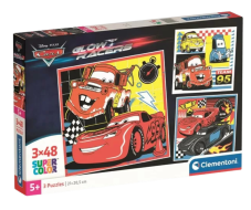 Puzzle Cars - Glow Racers (3x) 48 ks