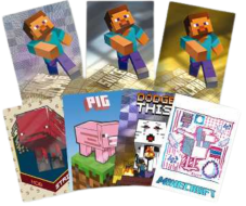 MINECRAFT 2. rad - samolepky
