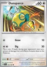 Dunsparce Reverse holo (TEF 128)