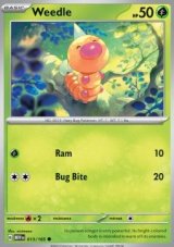 Weedle Reverse holo (MEW 013)