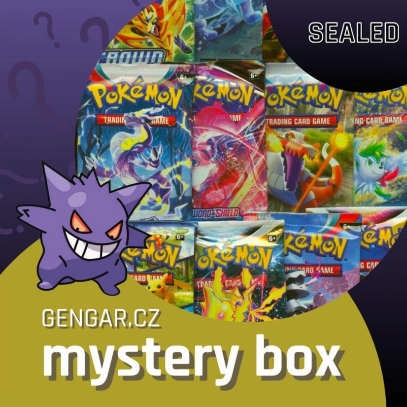 Pokémon BOOSTER Mystery box - Parametry mystery: Velikost "M"