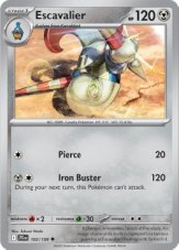 Escavalier Non holo/Reverse holo (JTG 102)