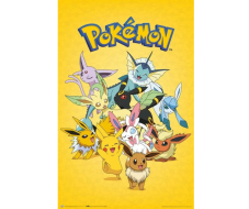 Plakát Pokémon - Eevee Evolutions