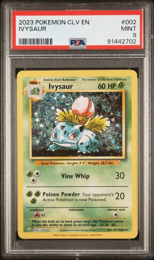 Ivysaur CLV 002/034 PSA 9