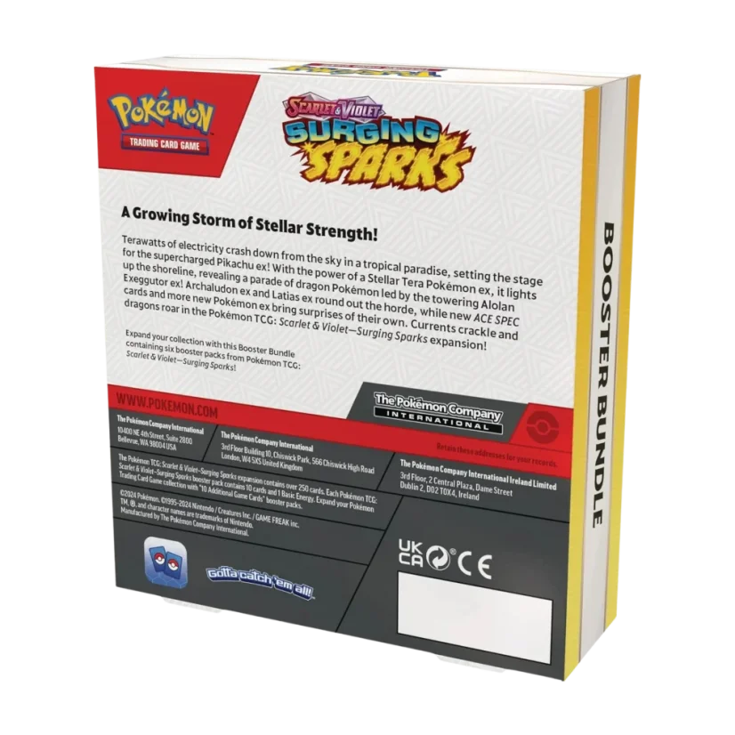 surging sparks booster box contents Pokemon Sleeved Eight (8) Packs : Toys & Games With the power of a Stellar Tera Pokmon ex Pokemon SV08 Surging Sparks Booster
