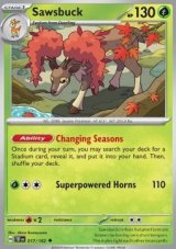 Sawsbuck Reverse holo (TEF 017)