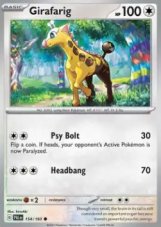 Girafarig Reverse holo (PAL 154)