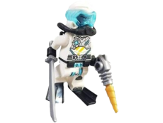 LEGO Ninjago Zane Seabound in Scuba Gear with Drill Gun and Katana