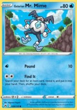 Galarian Mr. Mime Reverse holo (CRZ 030)