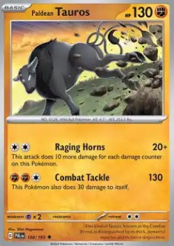 Paldean Tauros (PAL 108) - NM