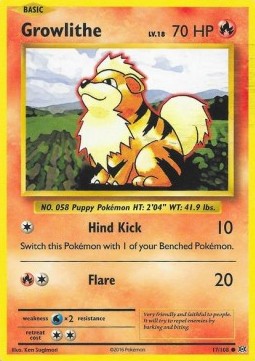 Growlithe (EVO 17) - NM