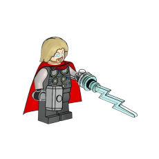 LEGO Marvel Avengers Thor Minifigurka with Hammer and lightning