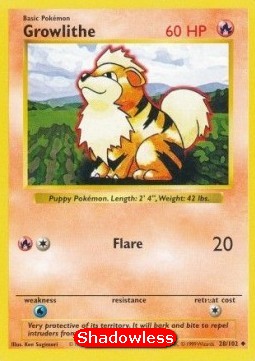 Growlithe (BS 28) - NM