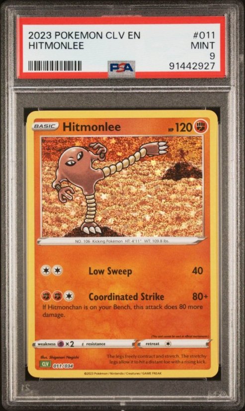 Hitmonlee CLV 011/034 PSA 9