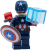 LEGO Superheroes Captain America Minifigurka s Jetpackem, Tesseractem a štítem