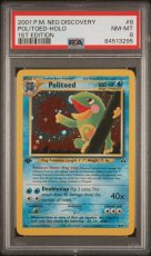 Politoed 1ST EDITION Neo Discovery 8/75 PSA 8