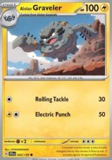 Alolan Graveler Non holo/Reverse holo (JTG 045)