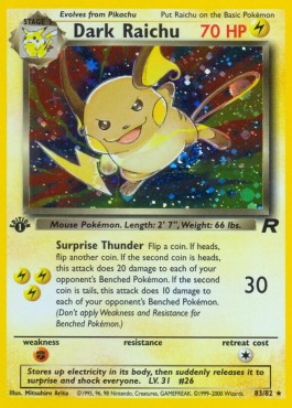 Dark Raichu (TR 83) - GD