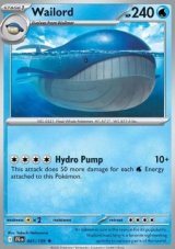 Wailord Holo/Reverse holo (JTG 041)