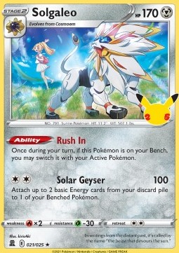 Solgaleo (CEL 021) - NM